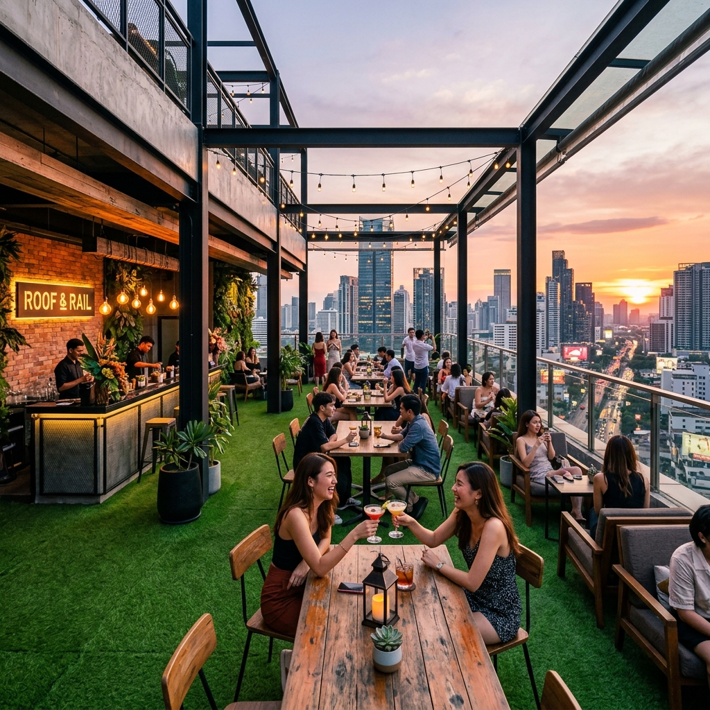 Tren Penggunaan Rumput Sintetis untuk Cafe dan Rooftop: Daya Tarik Instan