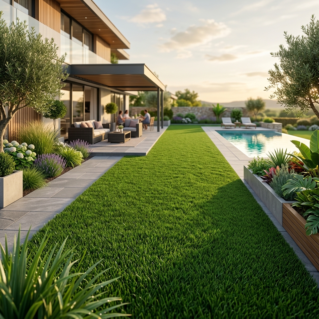 Pemasangan Rumput Sintetis Premium oleh Rumputku - Supplier Terpercaya